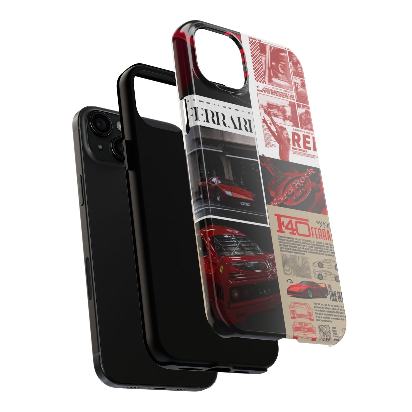 Race Car-Inspired Tough Phone Case - Automotive Passion for Car Enthusiasts