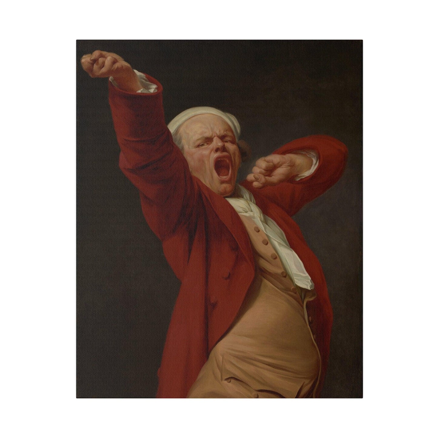 Self-Portrait, Yawning by Joseph Ducreux - Matte Canvas, Stretched, 0.75"