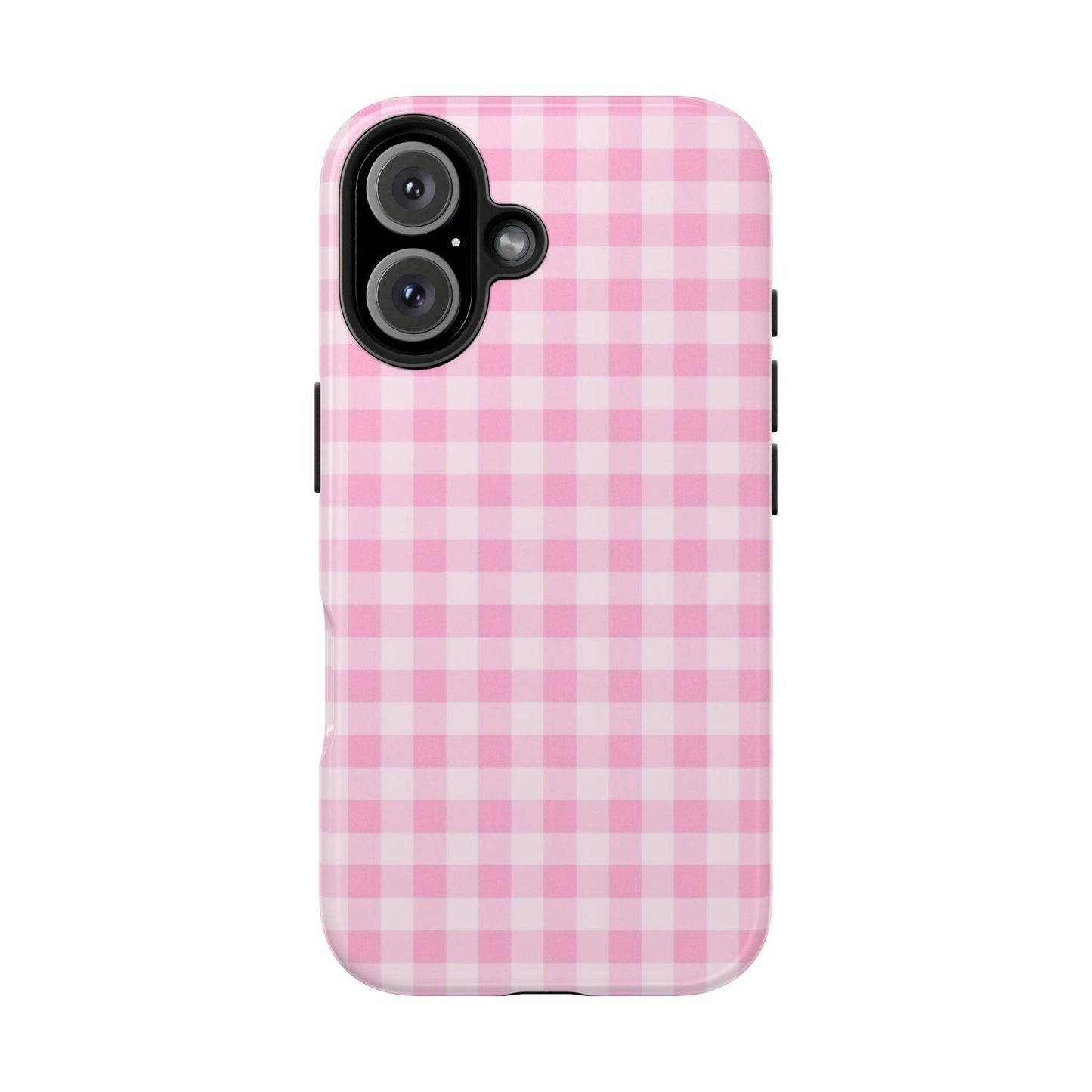 Pink Gingham Tough iPhone Cases