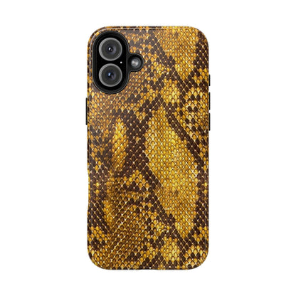 Golden Viper Scales Tough iPhone Cases