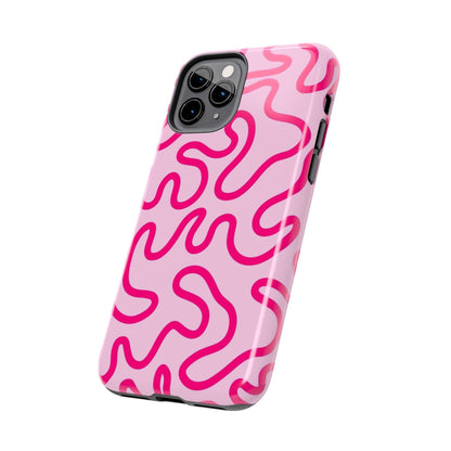 Pink Paradise Swirls Tough iPhone Cases