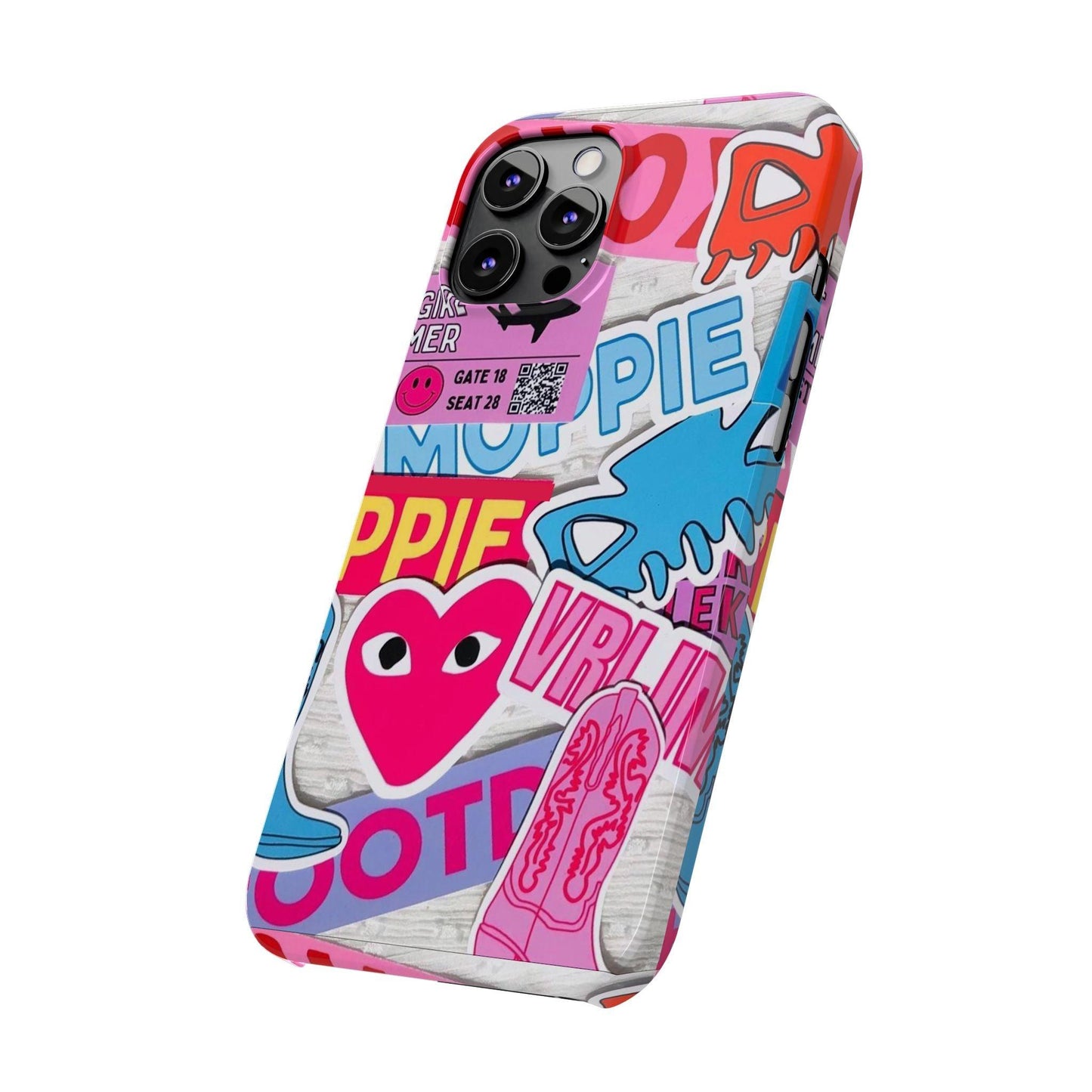 Sticker Frenzy Pop iPhone Cases