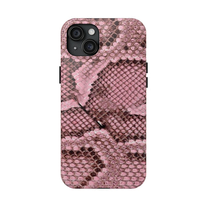 Pink Python Scales Tough iPhone Cases