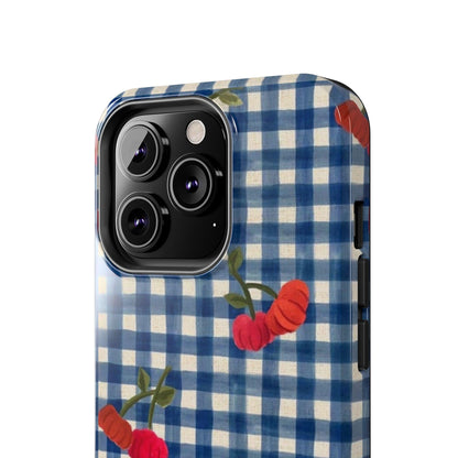 Charming Gingham Tough iPhone Cases