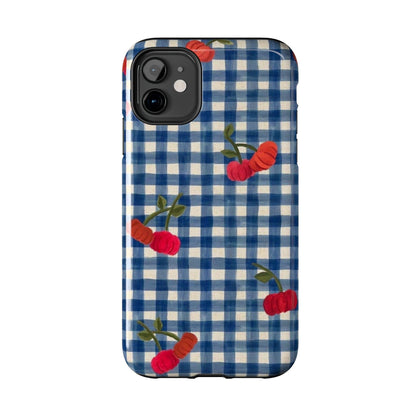 Charming Gingham Tough iPhone Cases