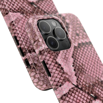 Pink Python Scales Tough iPhone Cases