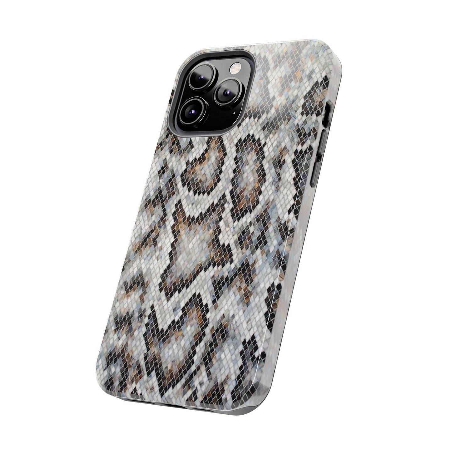 Crawler in Grey Mosaic Tough iPhone Cases