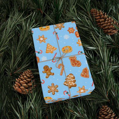 The Cookie Wonderland Blue Wrapping Paper Roll