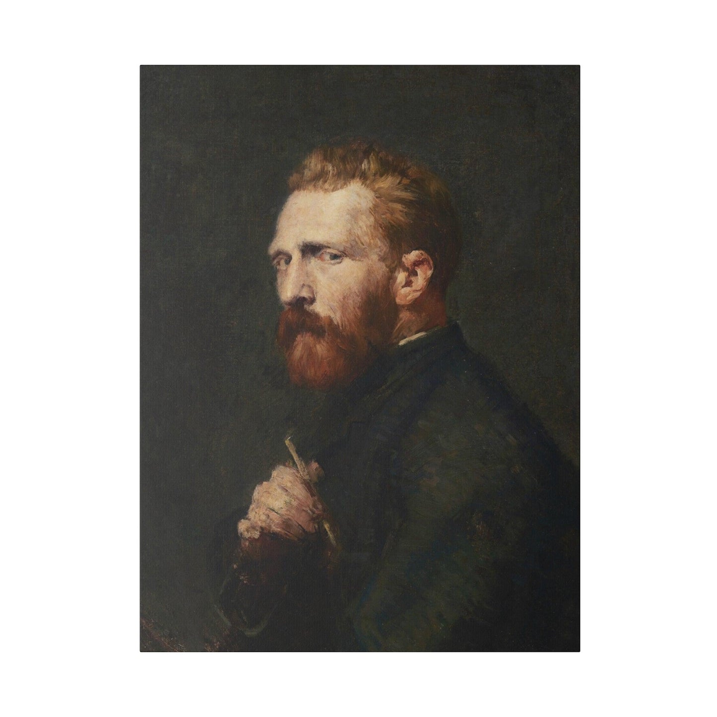 John Russell's Portrait of Vincent van Gogh (1886) - Matte Canvas, Stretched, 0.75"