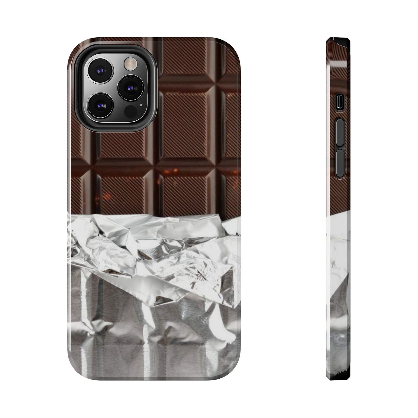 Chocolate with Silver Wrap iPhone Cases