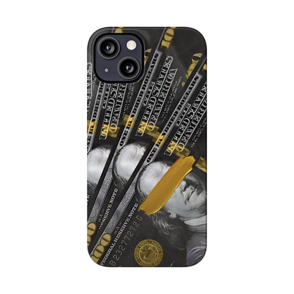 100 US Dollar Slim iPhone Case in Black & Gold - SMARTHOMEGOODIES