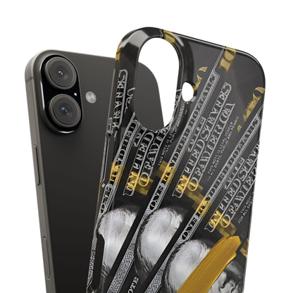 100 US Dollar Slim iPhone Case in Black & Gold - SMARTHOMEGOODIES