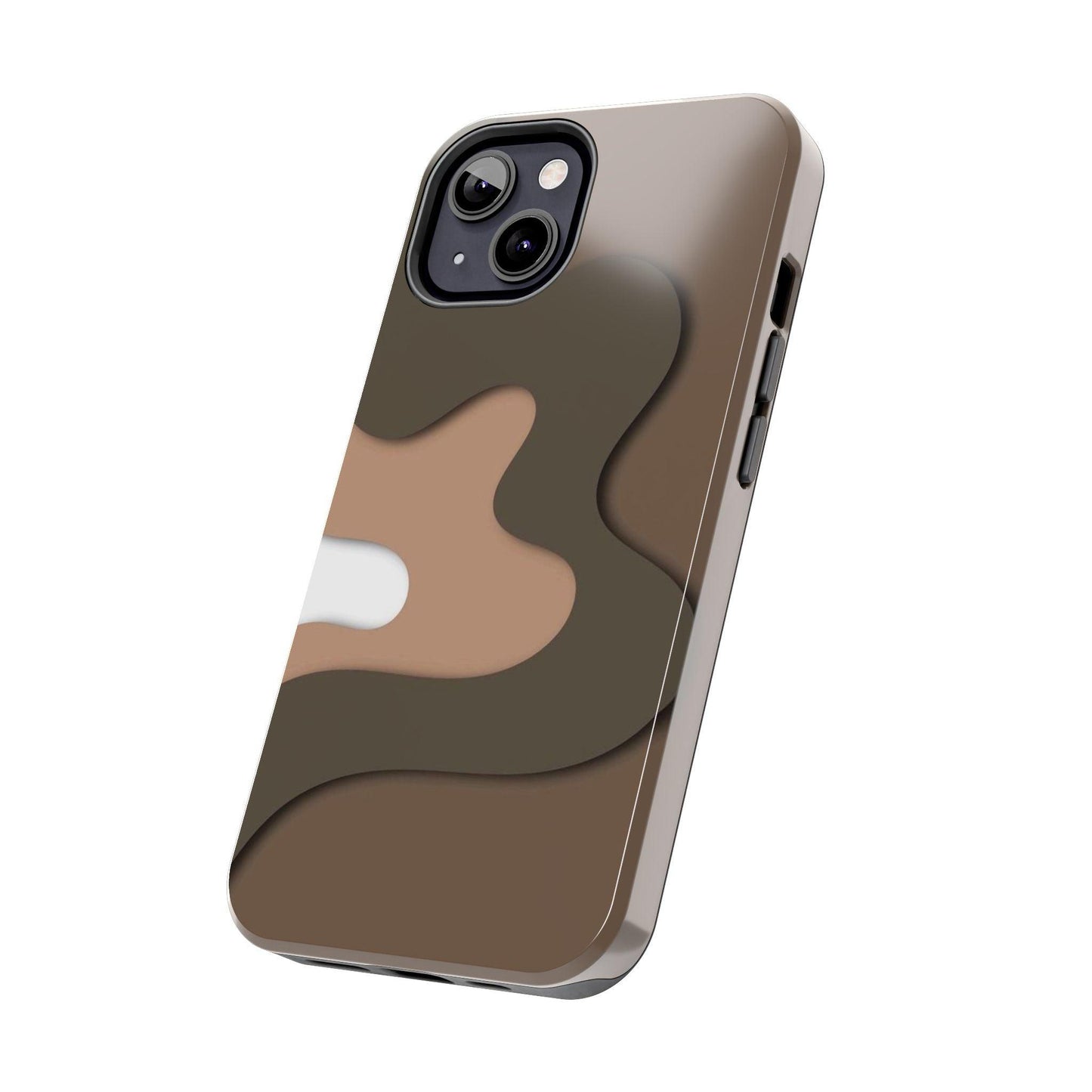 Brown Town Flows Tough iPhone Cases