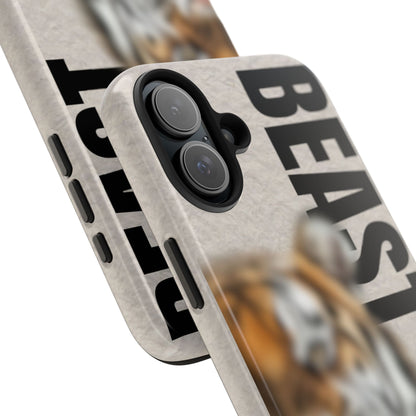 Beast Tough Phone Case - Fierce Tiger Design for Animal Lovers