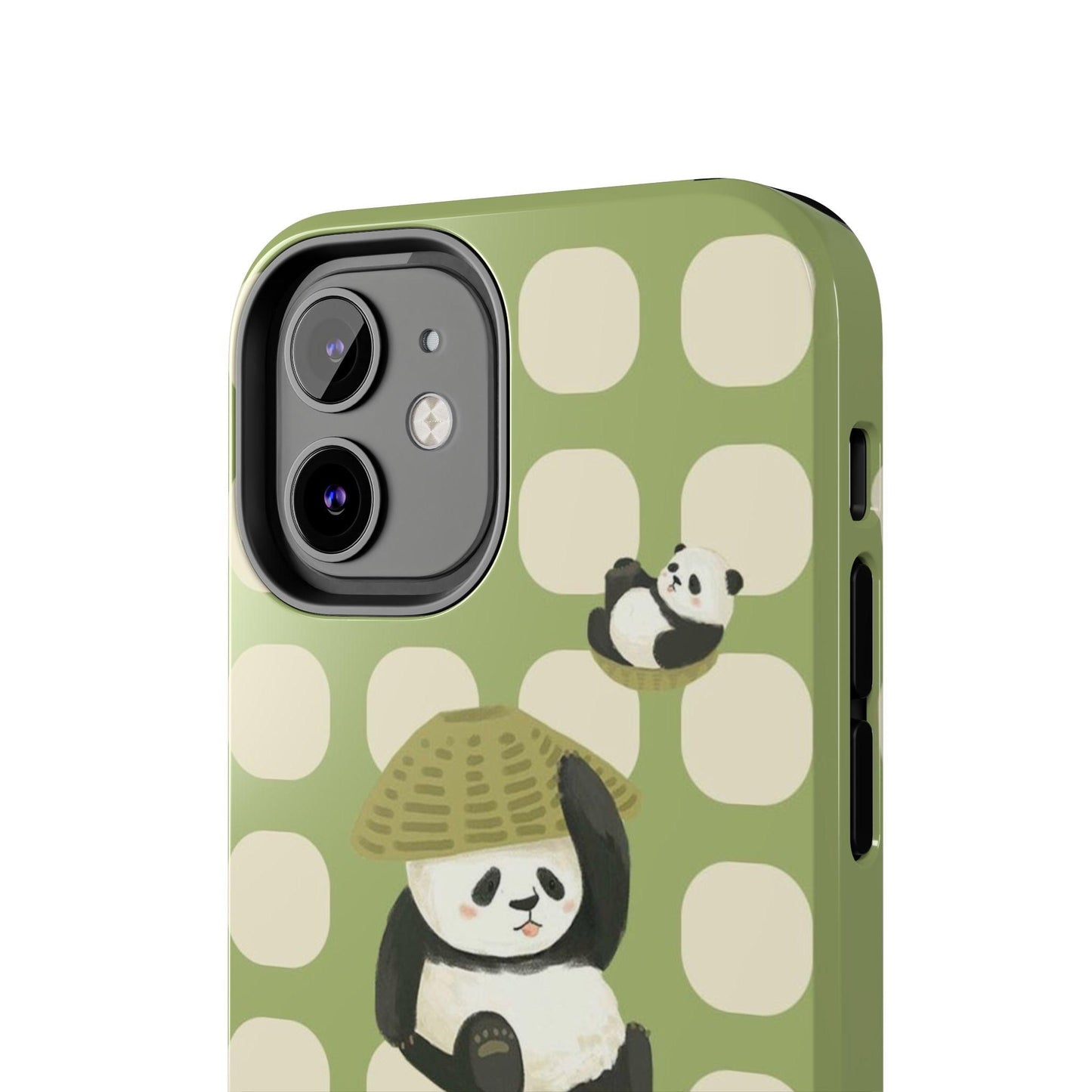 Bamboo Basket Pandas iPhone Cases