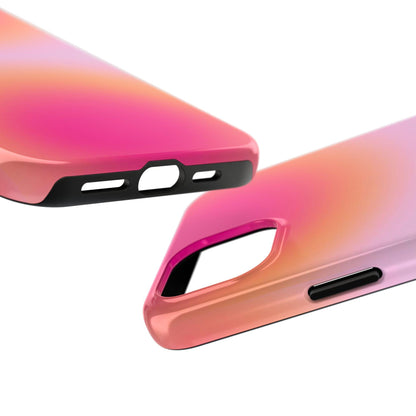 Sunset Glow Tough iPhone Cases with dual layer protection