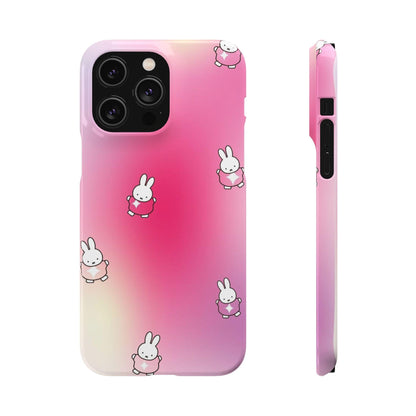 The Bunny Aura Pink Snap Cases