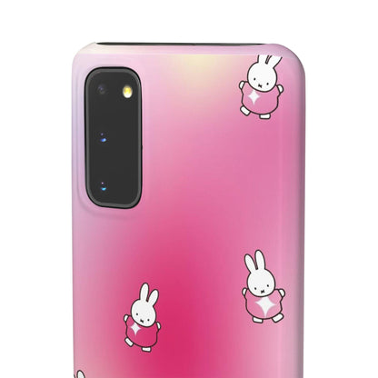 The Bunny Aura Pink Snap Cases