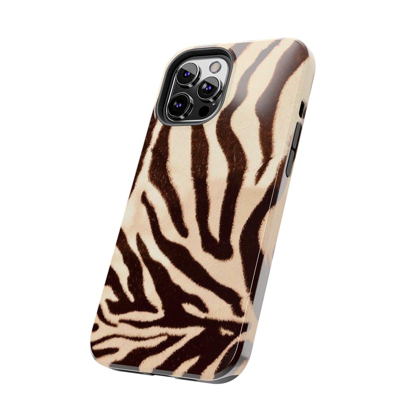 Taupe Twilights Stripe Tough iPhone Cases