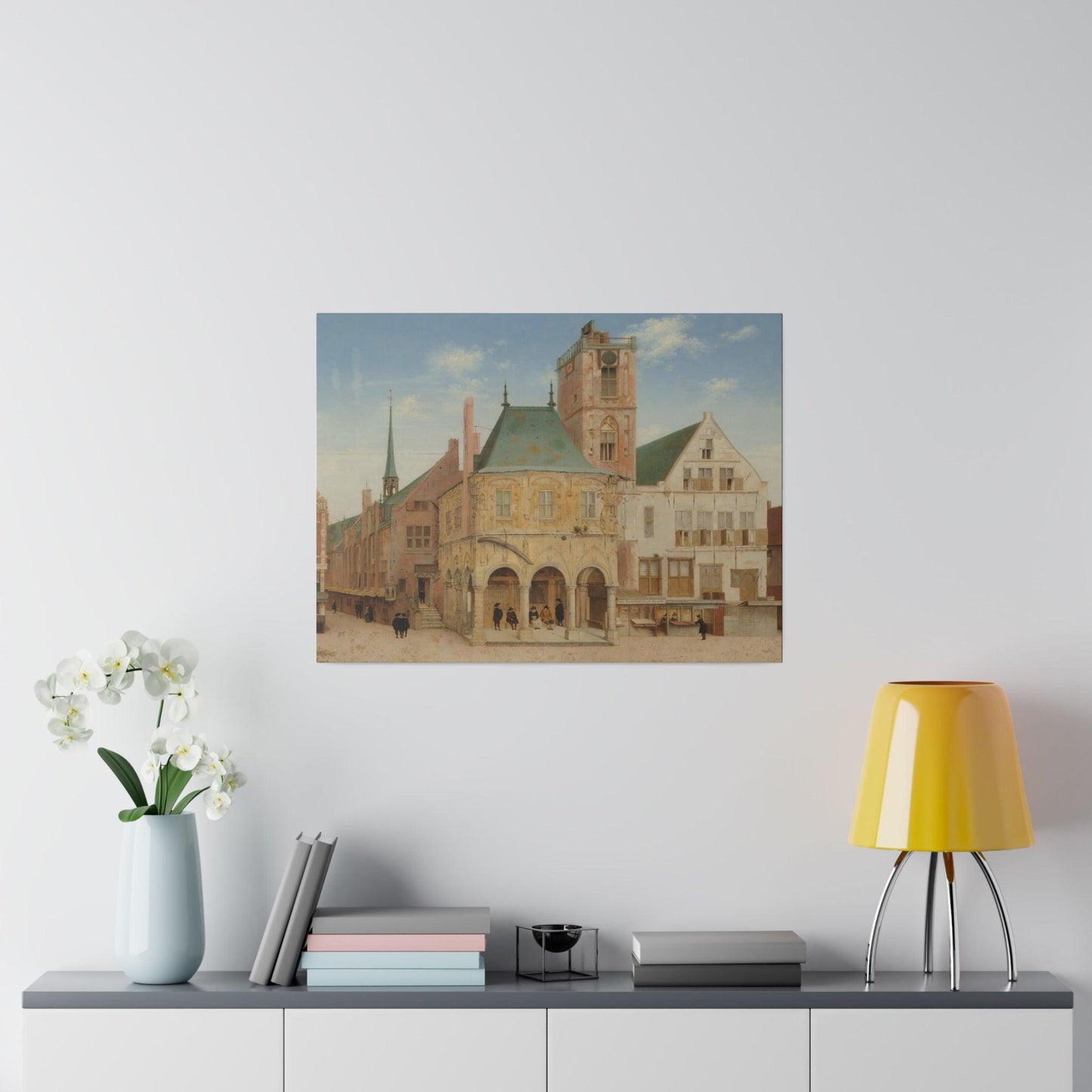 The Old Town Hall of Amsterdam (1657) by Pieter Jansz Saenredam - Matte Canvas, Stretched, 0.75"