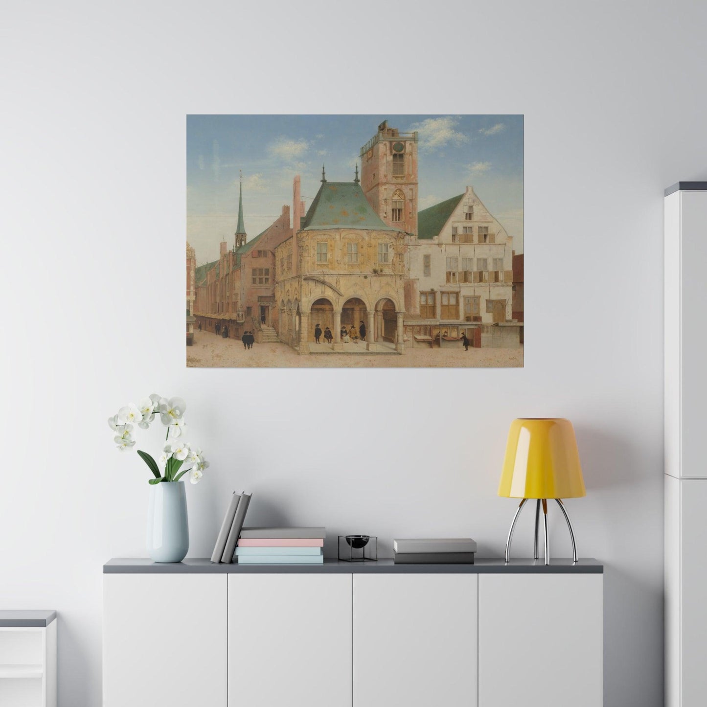 The Old Town Hall of Amsterdam (1657) by Pieter Jansz Saenredam - Matte Canvas, Stretched, 0.75"