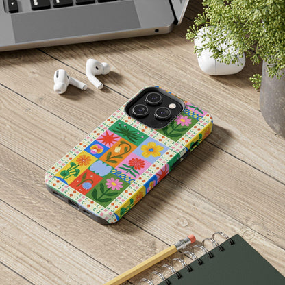 Flower Garden Paradise Tough iPhone Cases