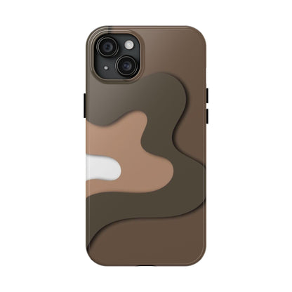 Brown Town Flows Tough iPhone Cases