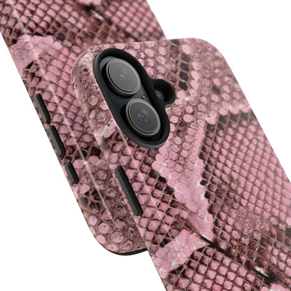 Pink Python Scales Tough iPhone Cases