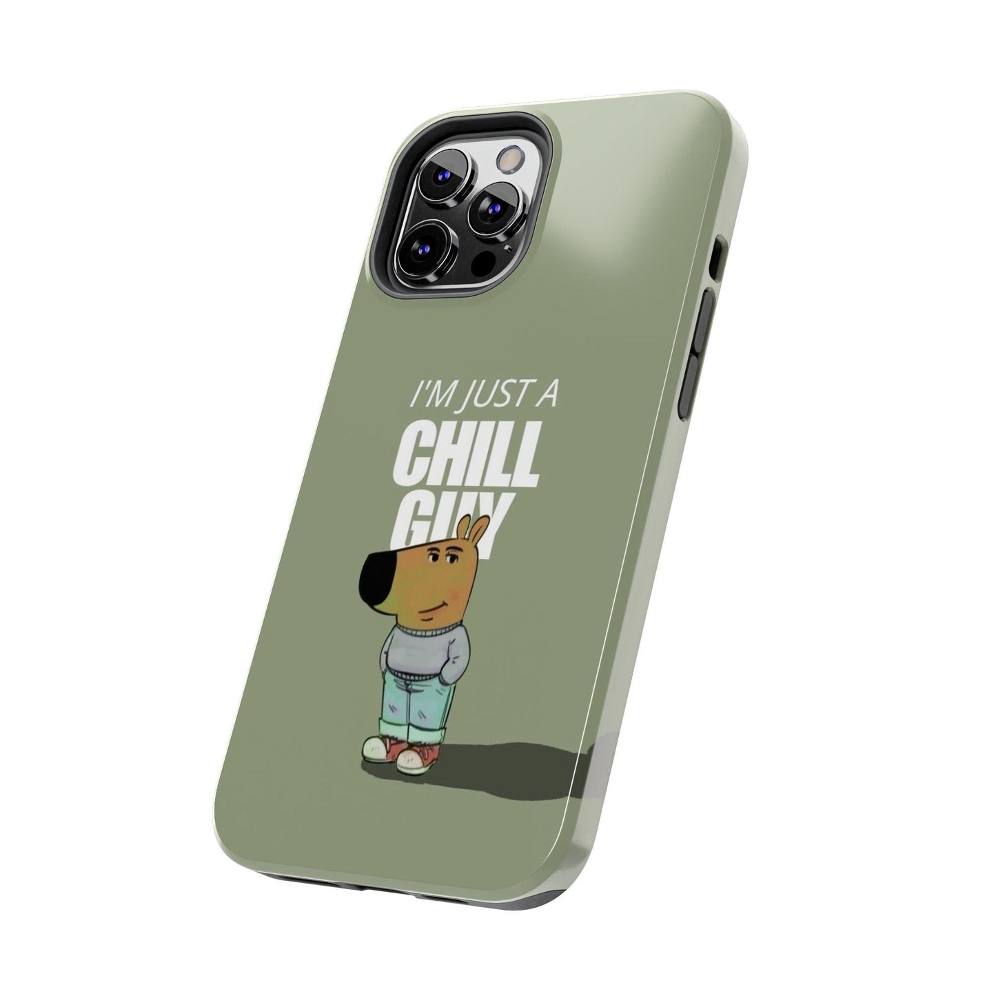 Chill Guy Meme Tough iPhone Cases