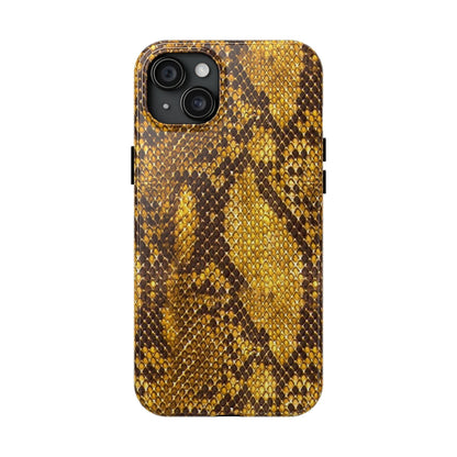 Golden Viper Scales Tough iPhone Cases