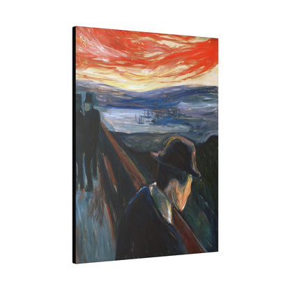 Edvard Munch's Despair (1892) impressionism art - Matte Canvas, Stretched, 0.75"