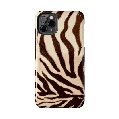 Taupe Twilights Stripe Tough iPhone Cases