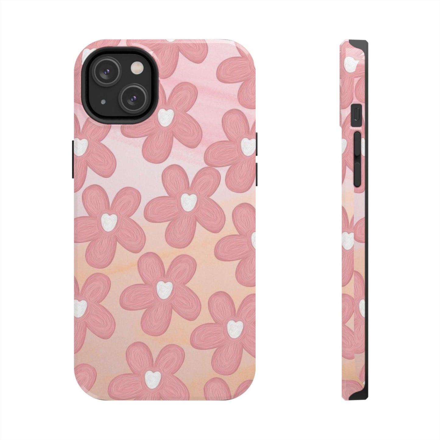 The Floral Hues Tough iPhone Cases