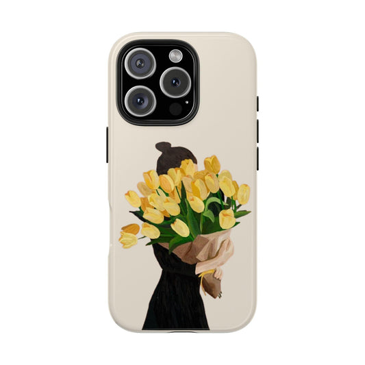 Golden Blooms: Femme Elegance Edition Tough Phone Cases