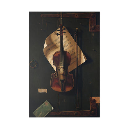 Still Life with Violin by William Harnett (1848-1892) - Matte Canvas, Stretched, 0.75"