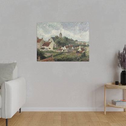 Knocke village (1894) by Camille Pissarro - Matte Canvas, Stretched, 0.75"