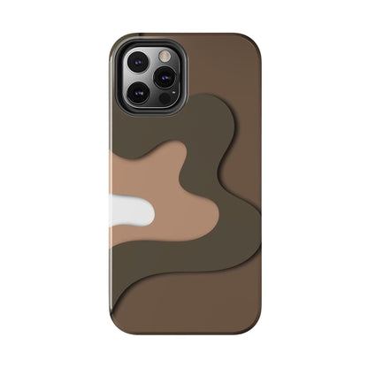 Brown Town Flows Tough iPhone Cases