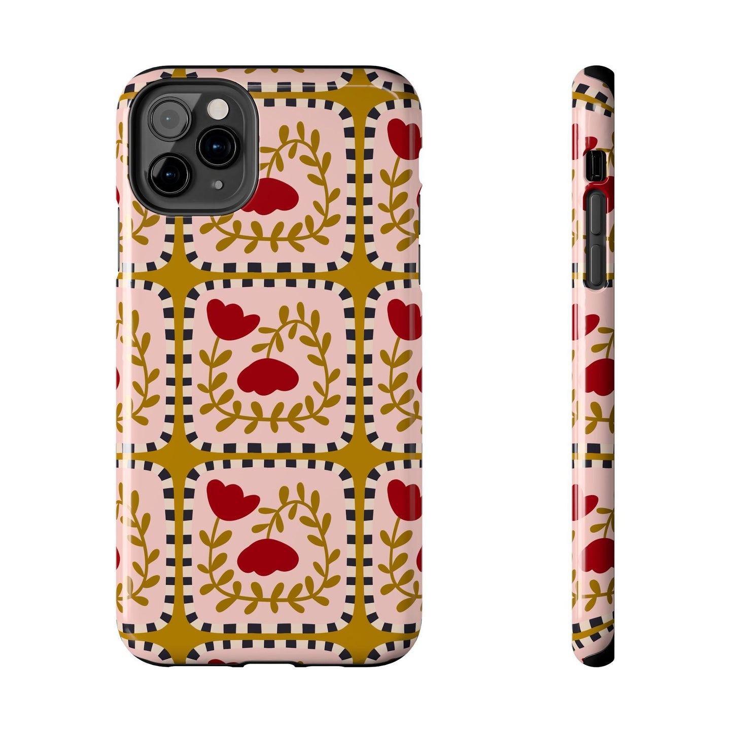 Floral Quirkiness Designer Tough iPhone Cases