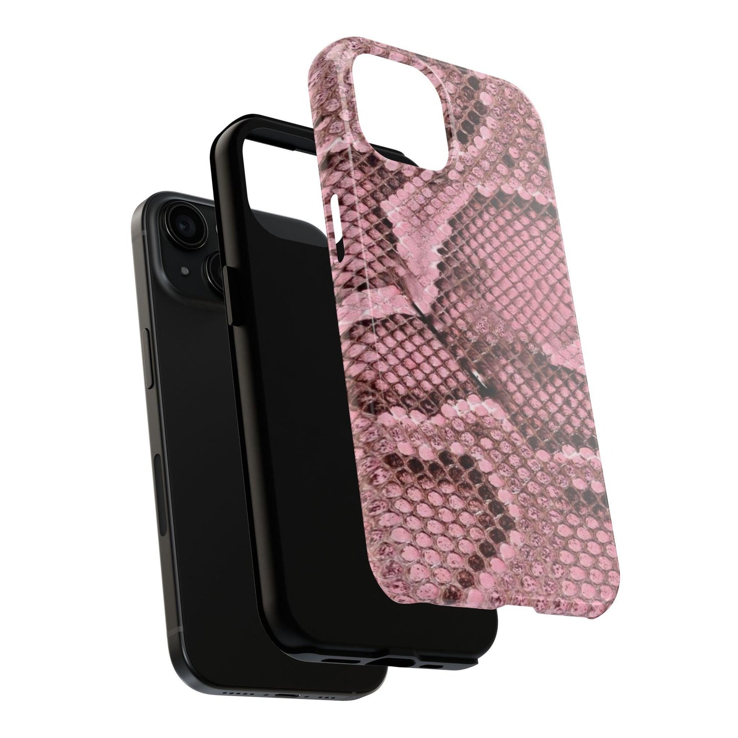 Pink Python Scales Tough iPhone Cases