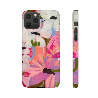 Blossoming Grace Floral Snap iPhone Cases