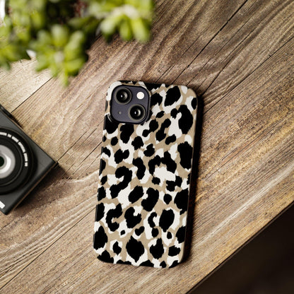 Savanna Noir Spots Slim iPhone Cases