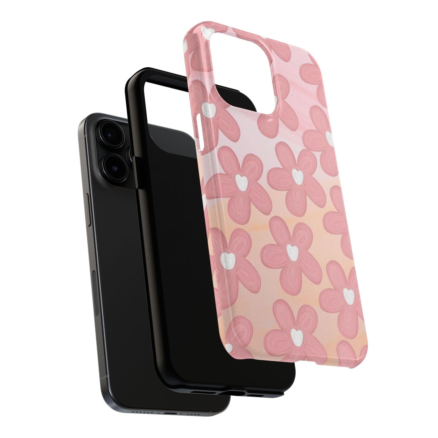 The Floral Hues Tough iPhone Cases