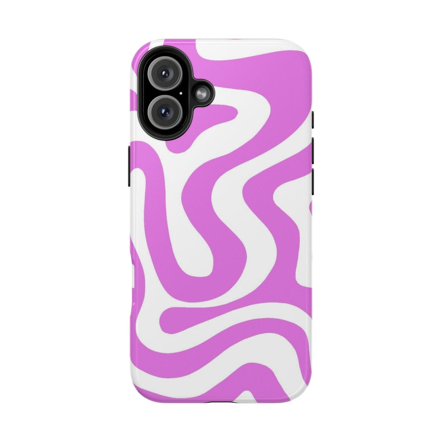 Lilac Swirl Fusion Tough iPhone Cases