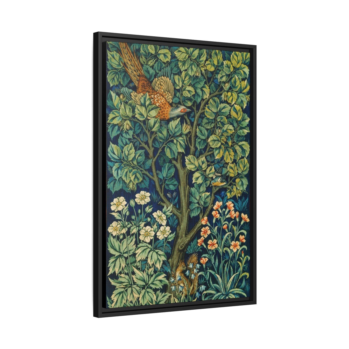 William Morris and John Henry Dearle's Cock Pheasant (1916) - Matte Canvas, Black Frame