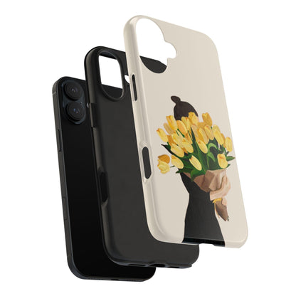 Golden Blooms: Femme Elegance Edition Tough Phone Cases