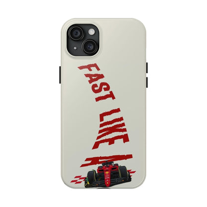 Fast Like a Race Car Tough iPhone Cases