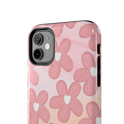 The Floral Hues Tough iPhone Cases