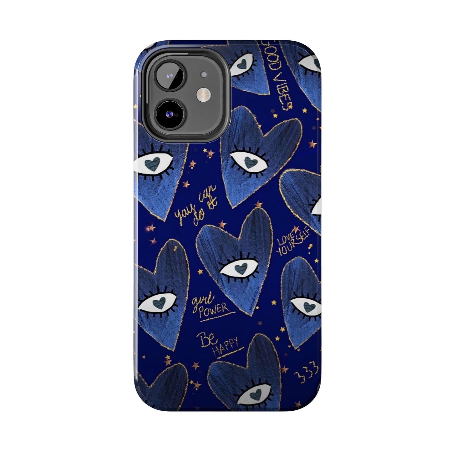 Lucky Midnight Blue Eyes Tough iPhone Cases