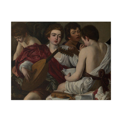 The Musicians by Caravaggio by Caravaggio (Michelangelo Merisi) - Matte Canvas, Stretched, 0.75"