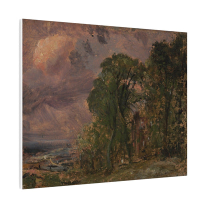 A View at Hampstead with Stormy Weather by John Constable - Matte Canvas, Stretched, 0.75"